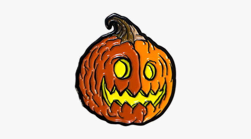 Old Jack O Lantern Enamel Pin By Seventh - Jack-o'-lantern, HD Png Download, Free Download