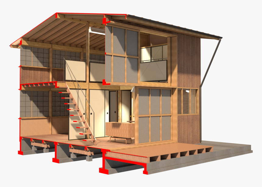 Casa Minima Makoto Masuzawa - Plywood, HD Png Download, Free Download