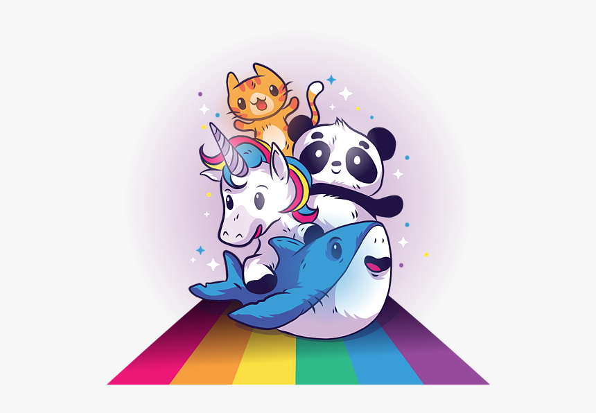 Unicorn Cat And Panda, HD Png Download, Free Download
