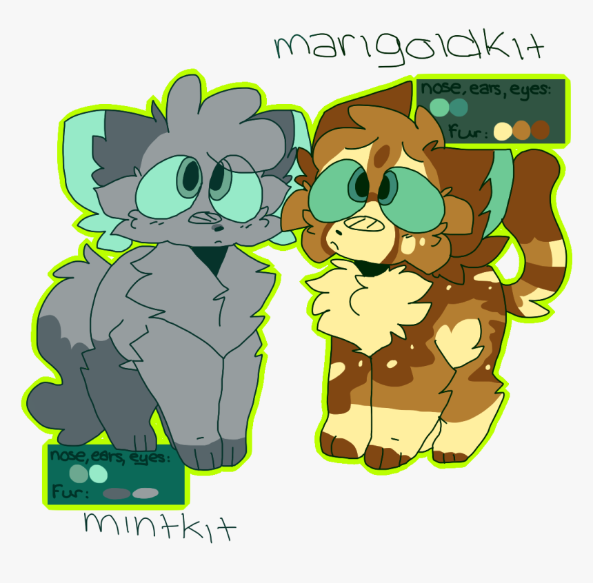 Marigoldkit And Mintkit - Mintkit And Marigoldkit, HD Png Download, Free Download