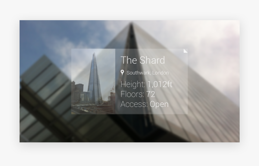 Google Glass - The Shard - Skyline, HD Png Download, Free Download