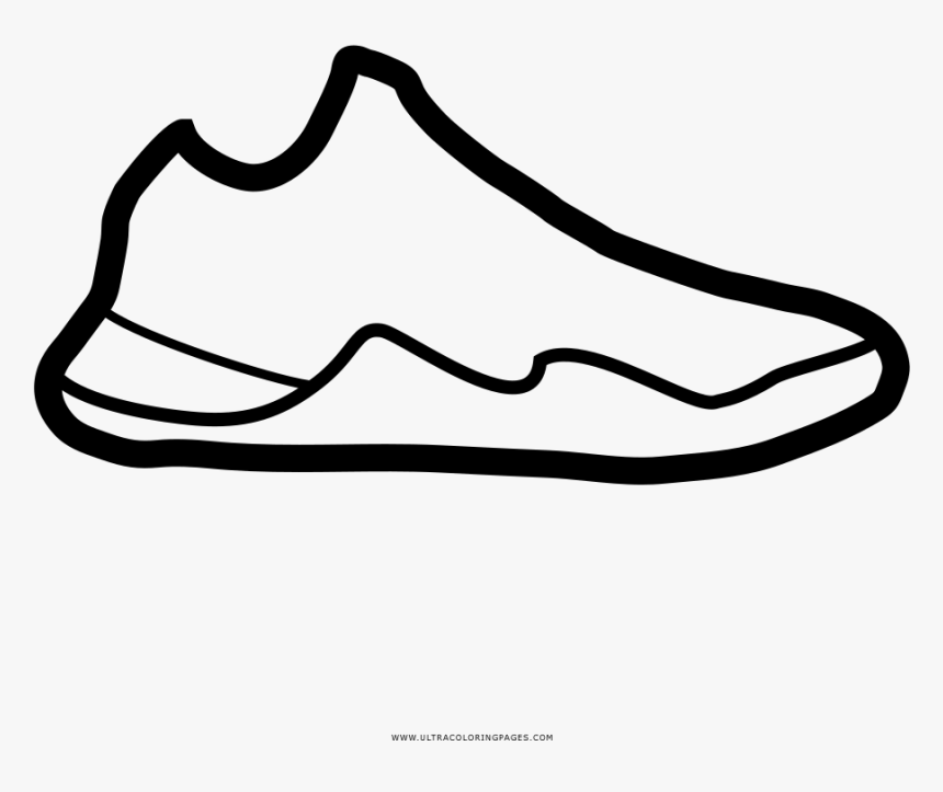 Basketball Shoe Coloring Page - Basketball Shoe Drawing, HD Png ...