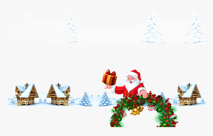 Santa Claus Transparent Decoration Vector For Gifts - Christmas Background Png Free Download, Png Download, Free Download