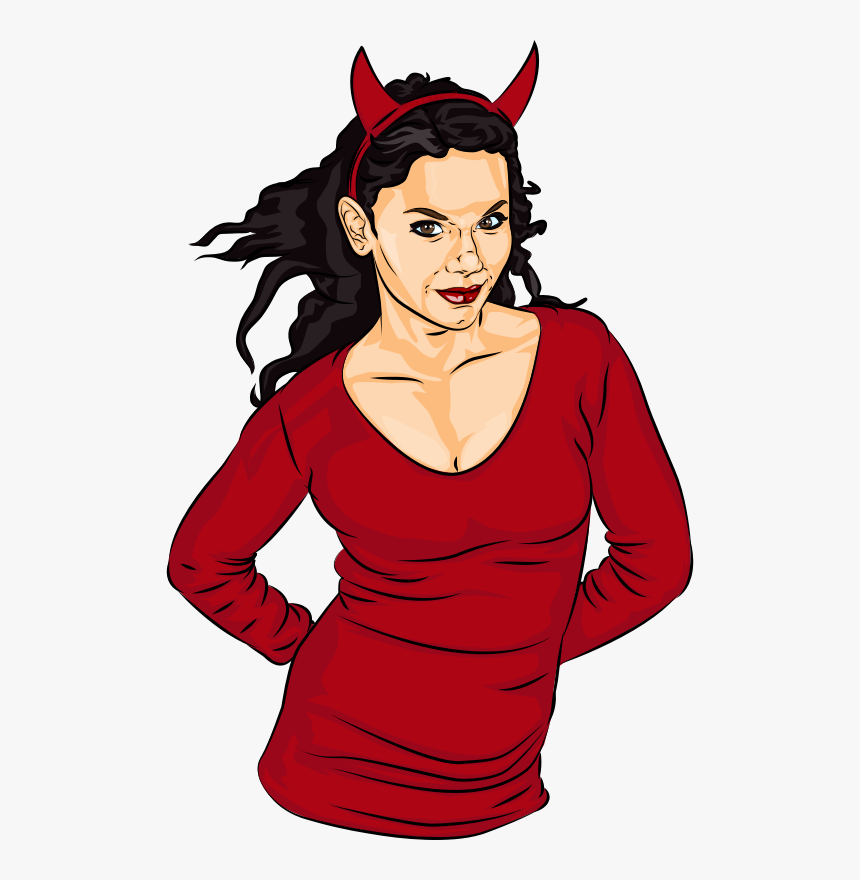 Clipart Woman Vampire - Girl Devil Clip, HD Png Download, Free Download