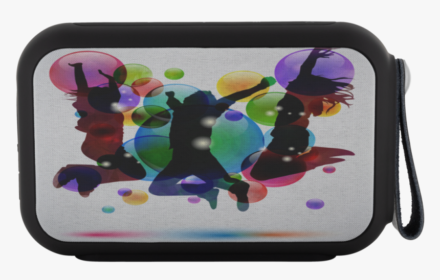 Background Happy People Jumping Bubbles Bluetooth By - Wireless Speaker, HD Png Download, Free Download