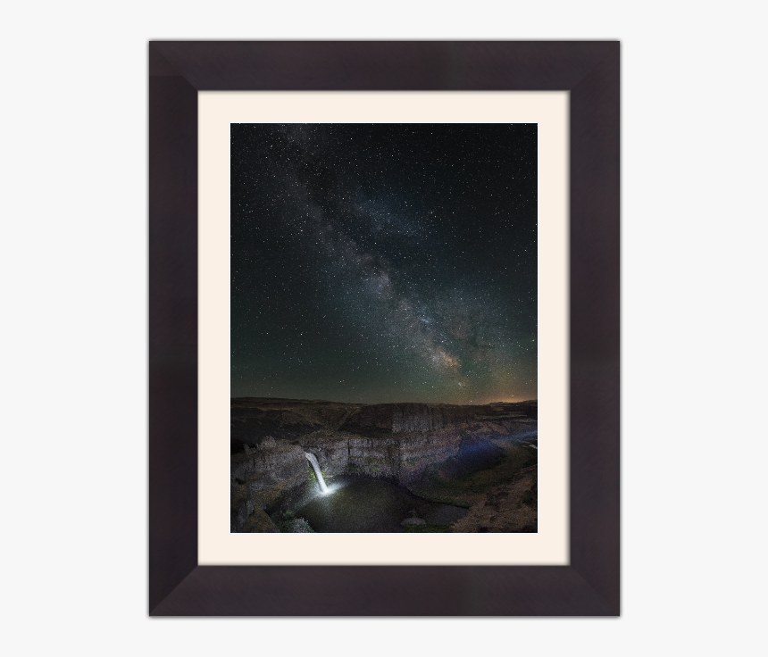 Palouse Falls Vs Milky Way - Picture Frame, HD Png Download, Free Download