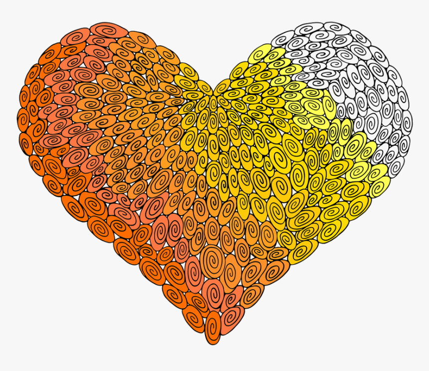 275 Swirl Heart - Heart, HD Png Download, Free Download