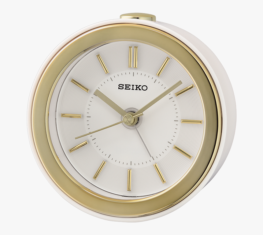 Reloj Seiko Despertador Qhe156w Silencioso Dorado - Alarm Clock, HD Png Download, Free Download