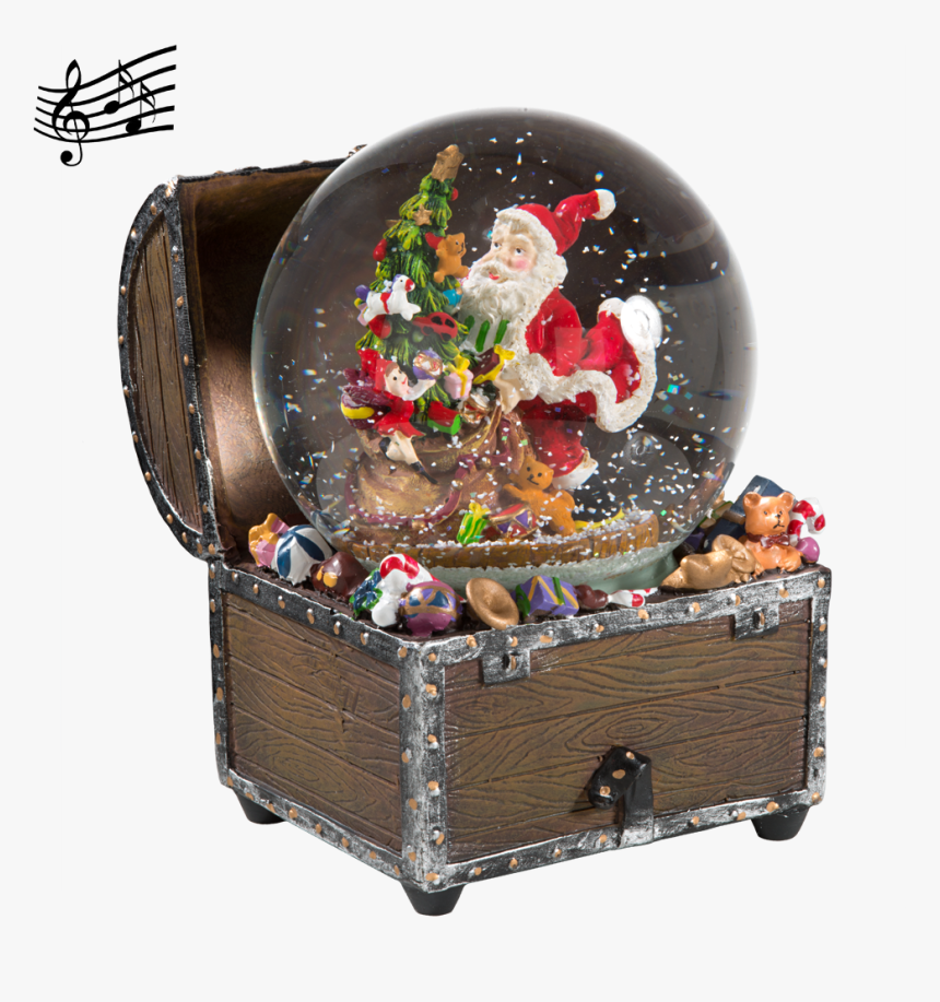 Snow Globe "christmas Treasure Chest - Christmas Tree, HD Png Download, Free Download