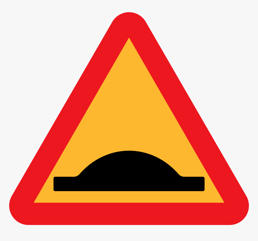 Speed Breaker Sign Board Clipart , Png Download - Speed Humps Road Sign, Transparent Png, Free Download