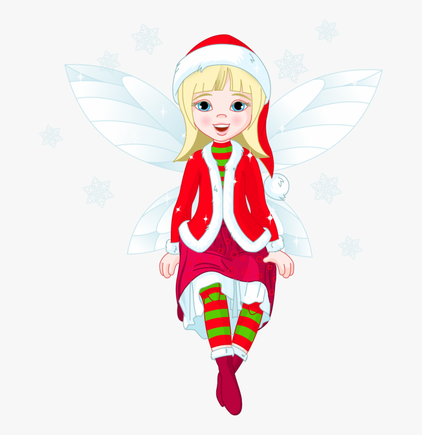 Christmas Girl Elf Png - Christmas Fairy Clipart, Transparent Png, Free Download