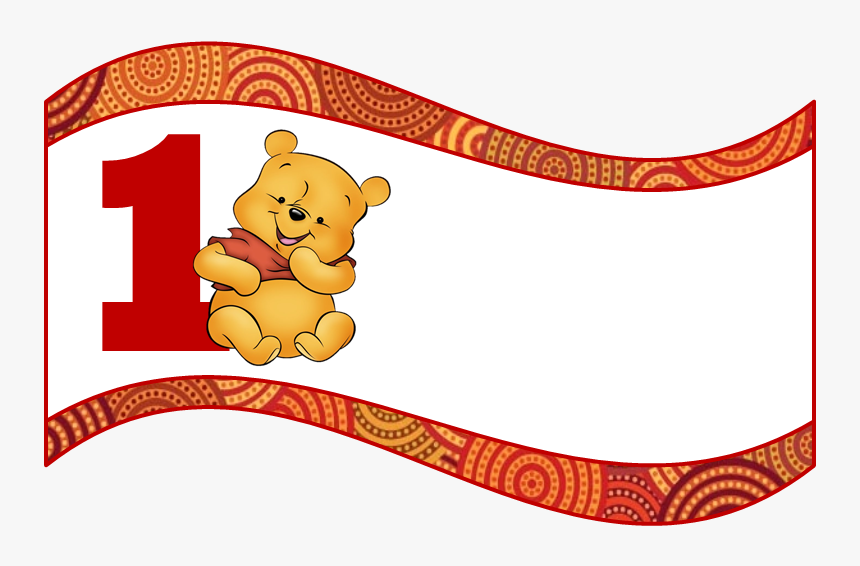 Banderín Para Sandwichs - Winnie The Pooh Birthday Banner Png, Transparent Png, Free Download