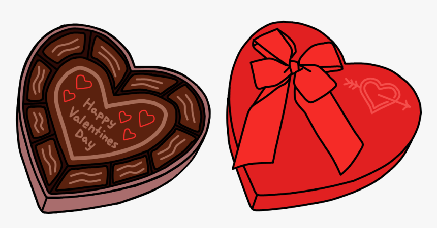 Chocolate Clipart Valentines, Chocolate Valentines - Valentines Day Chocolate Clip Art, HD Png Download, Free Download