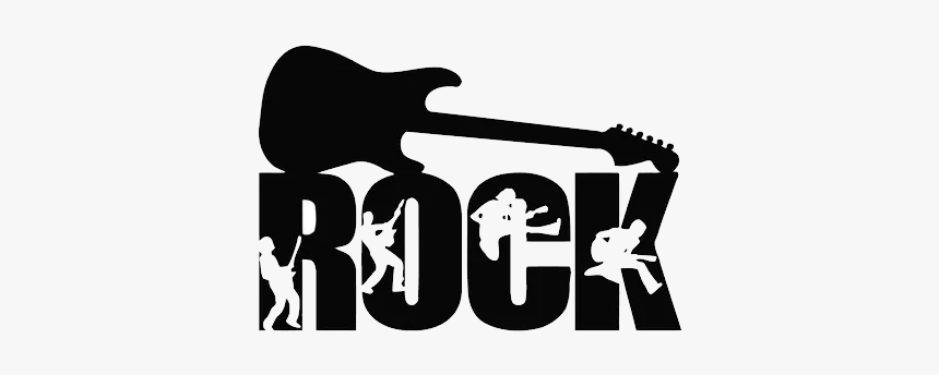 Rock Music Png - Rock Guitar Silhouette, Transparent Png, Free Download
