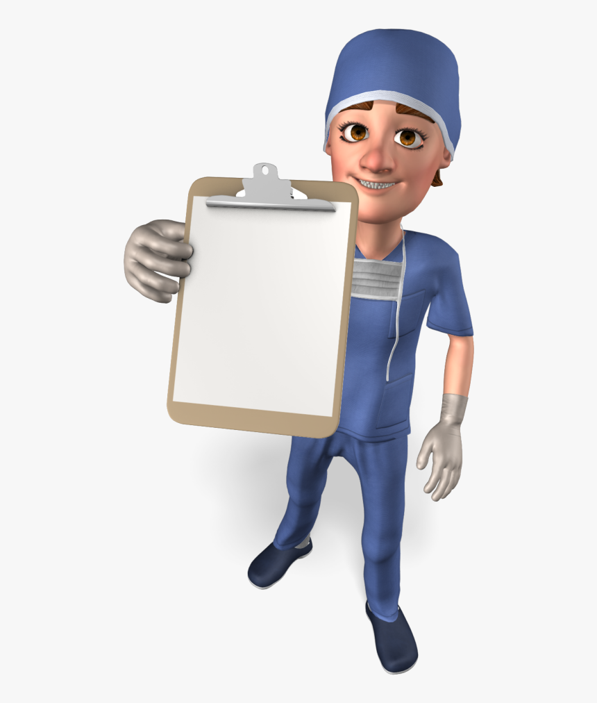 Clipboard Male Nurse Custom 20731 , Png Download - Cartoon, Transparent Png, Free Download