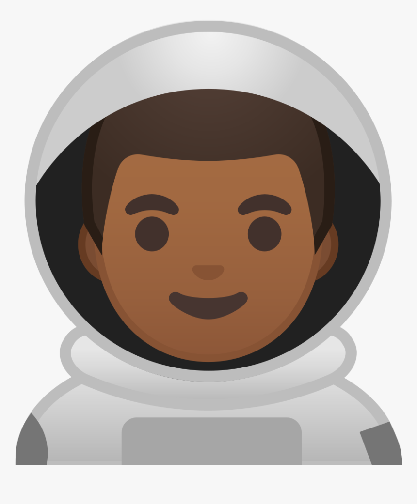 Man Astronaut Medium Dark Skin Tone Icon - Astronaut Emoji, HD Png Download, Free Download