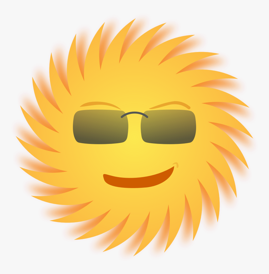 Summer Clipart Illustration Of A Happy Smiling Sun - Sun Clip Art, HD Png Download, Free Download