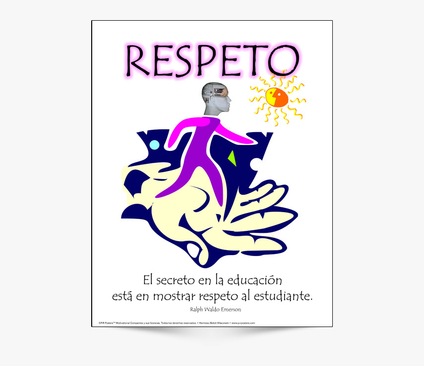 This Is The Spanish Version Of Poster Design - Poster About Respect, HD Png Download, Free Download