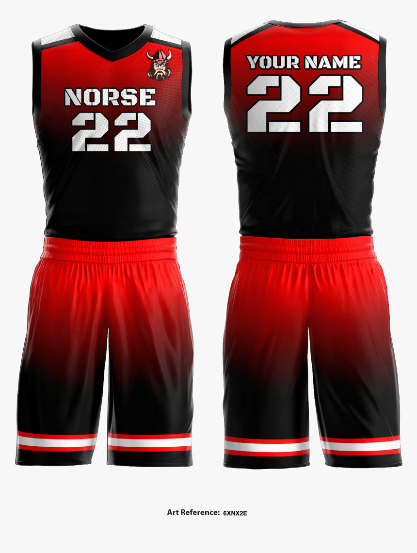 Norse Basketball Uniform - Pink Girls Basketball Uniforms, HD Png Download, Free Download