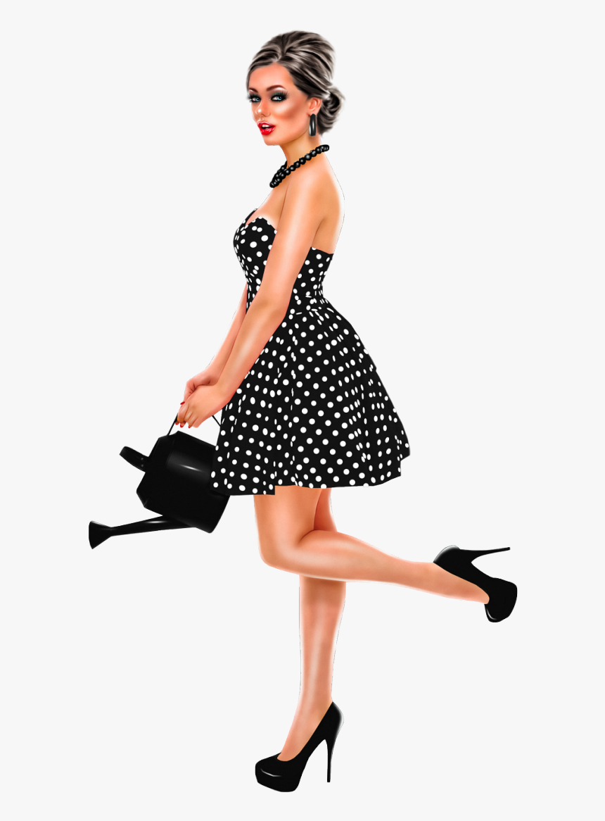 Pinup Garden By Lysisange Clipart , Png Download - Polka Dot, Transparent Png, Free Download
