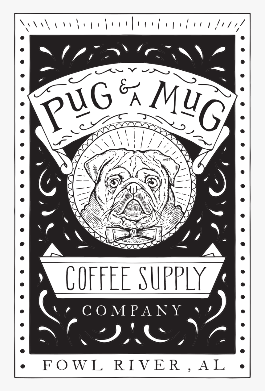 Pug And A Mug Stamp, HD Png Download, Free Download