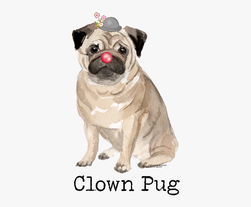 Pug Watercolor, HD Png Download, Free Download