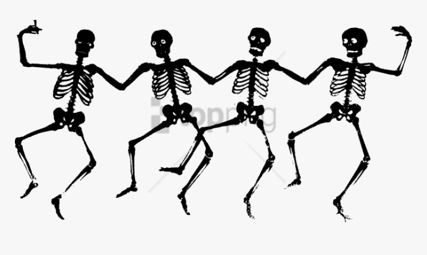 Free Png Download Creepy Halloween Png Images Background - Skeleton Halloween Clip Art, Transparent Png, Free Download