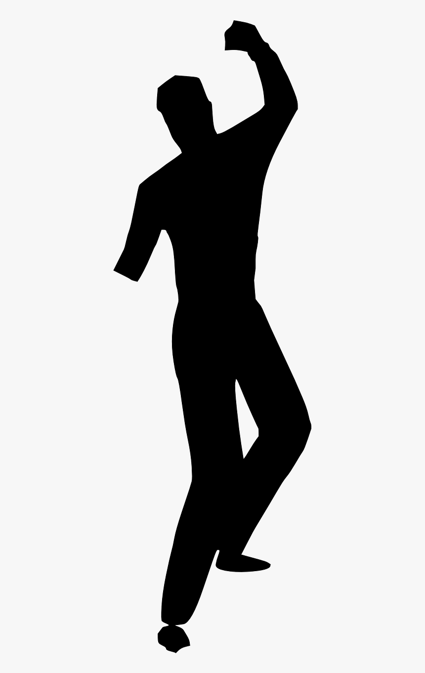 Silueta De Hombre Bailando Salsa , Png Download - Dancing Silhouette Gif Png, Transparent Png, Free Download