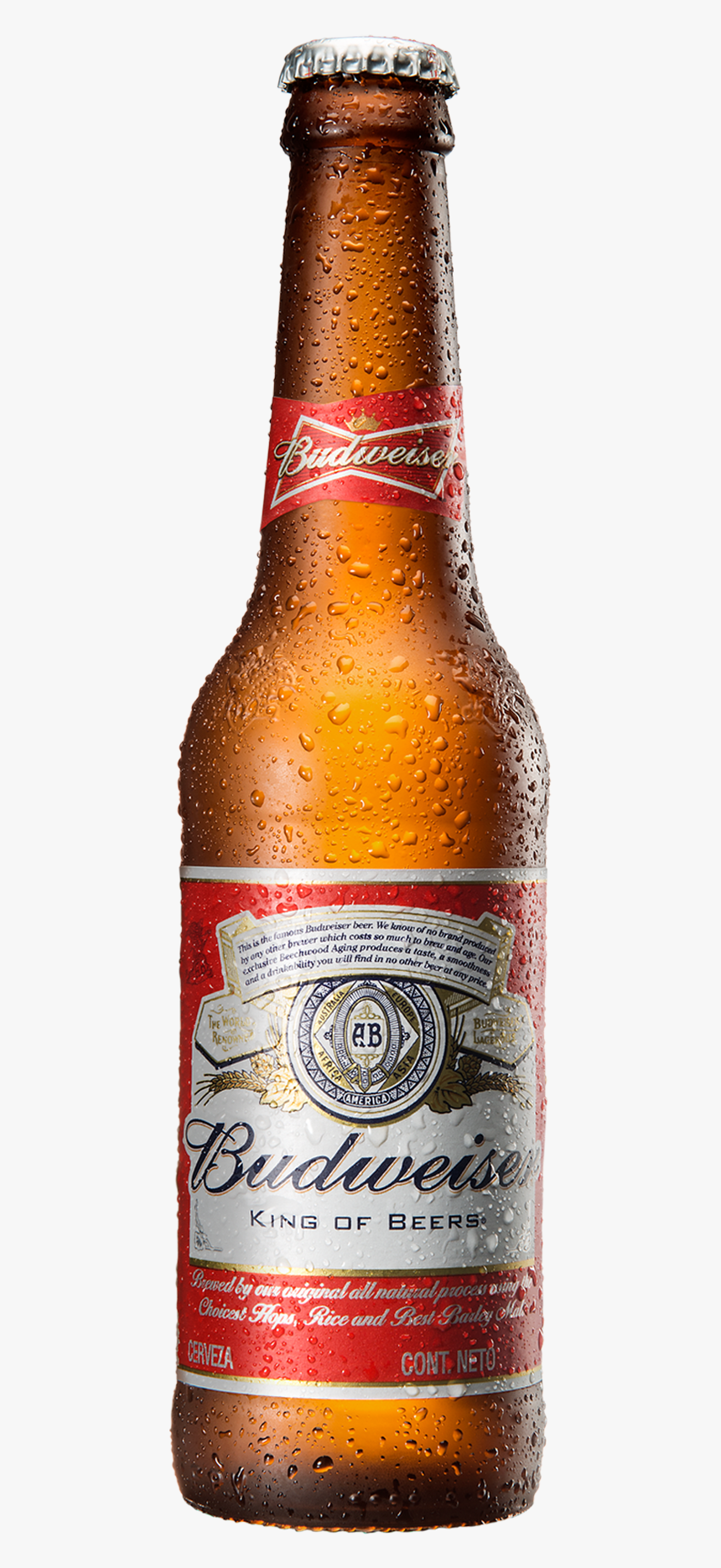 Botella Retornable De 330 Centímetros Cúbicos De Budweiser - Glass Bottle, HD Png Download, Free Download