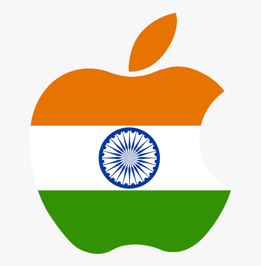 Apple Logo With Indian Flag, HD Png Download, Free Download
