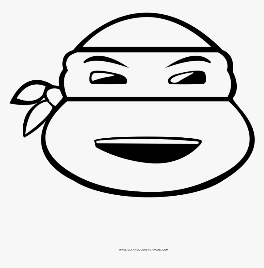 Ninja Turtle Coloring Page - Teenage Mutant Ninja Turtles Drawing Lines, HD Png Download, Free Download