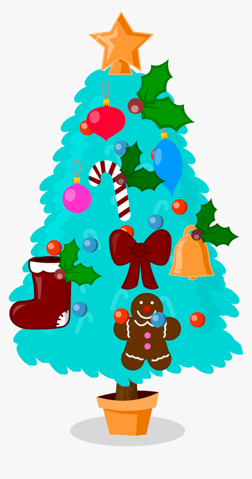 Arbol De Navidad Azul Png, Transparent Png, Free Download