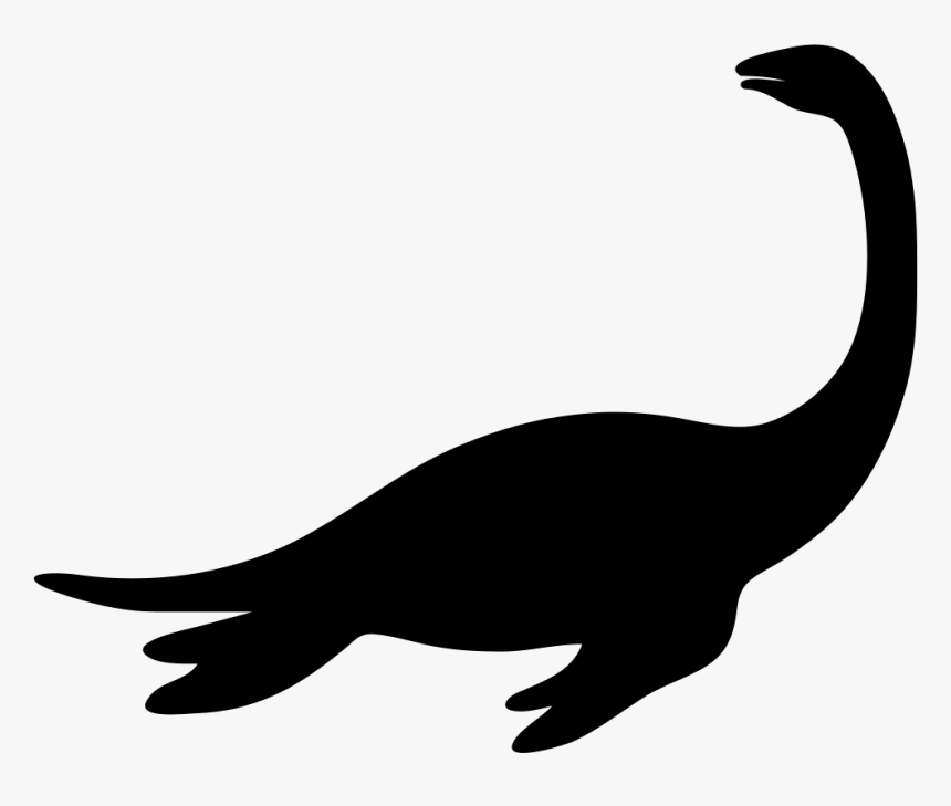 Eromangasaurus Extinguished Dinosaur - Silhouette Of A Plesiosaurus, HD Png Download, Free Download
