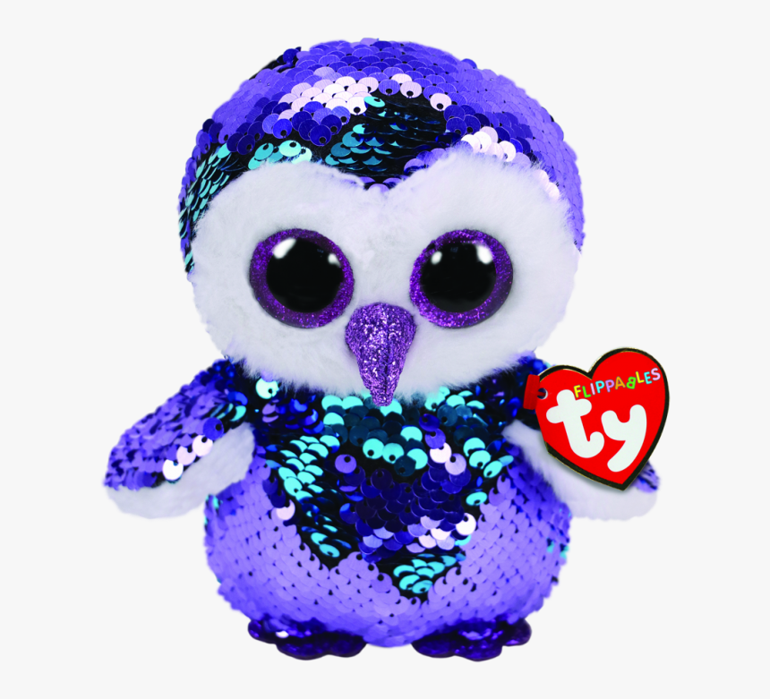 Purple Owl Png - Ty Moonlight Owl, Transparent Png, Free Download