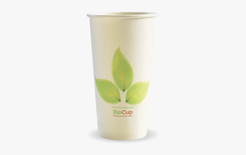 Biopak 20oz Single Wall Green Leaf Biocup - Cup, HD Png Download, Free Download
