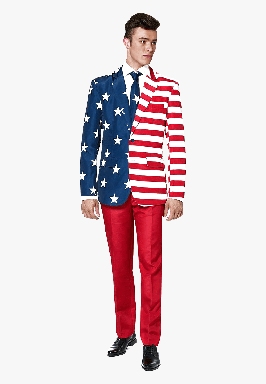 Red White And Blue Outfits Men, HD Png Download, Free Download