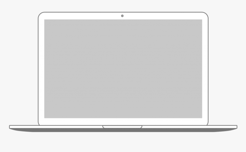 Laptop Frame White Png, Transparent Png, Free Download