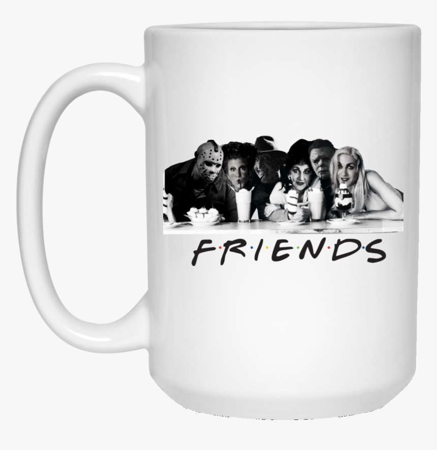 Hocus Pocus Horror Movie Friends Halloween Mug - Friends Halloween Horror Black And White, HD Png Download, Free Download