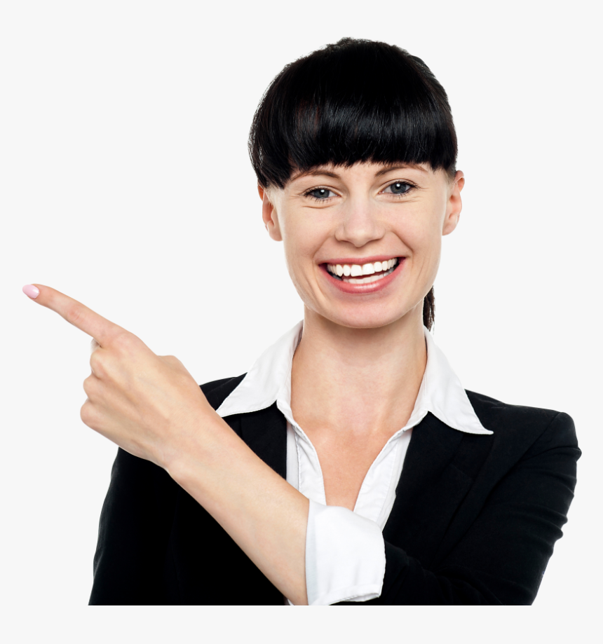 Women Pointing Left Png Image - Portable Network Graphics, Transparent Png, Free Download