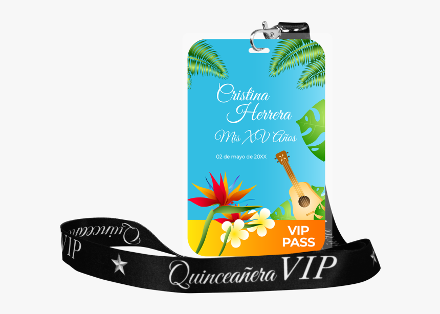 Gafete Vip Xv Años, HD Png Download, Free Download