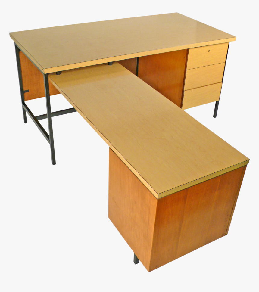Florence Knoll Desk And Return - Art Table, HD Png Download, Free Download