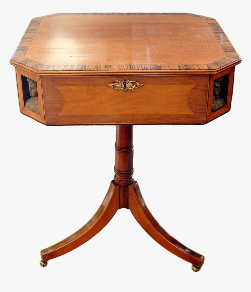 Hinged Top Game Table - End Table, HD Png Download, Free Download