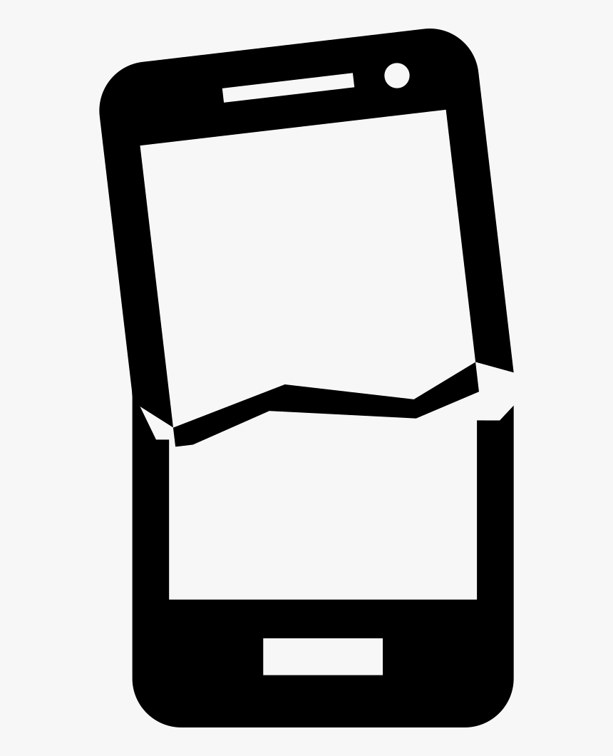 Broken Smartphone - Phone Broken Png, Transparent Png, Free Download