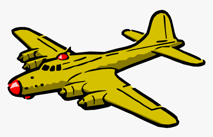 Vector Illustration Of Boeing B 17 Flying Fortress - Flying Fortress Clip Art, HD Png Download, Free Download