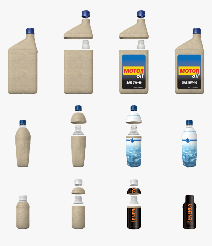 Oilbottles - Biodegradable Paper Water Bottle, HD Png Download, Free Download