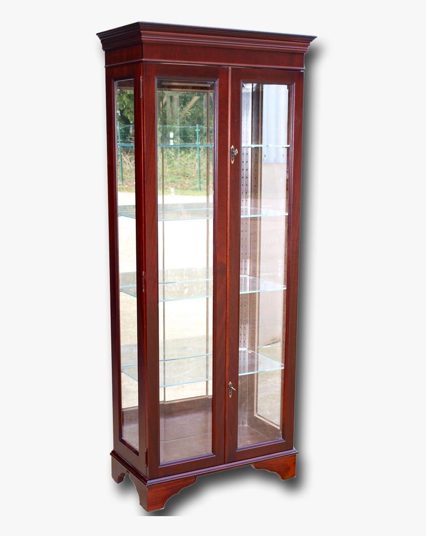 Two Door Display Cabinet Mahogany, HD Png Download, Free Download