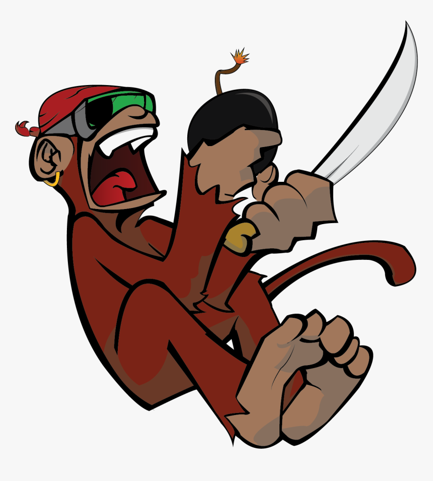 Monkey Cartoon- - Cartoon, HD Png Download, Free Download