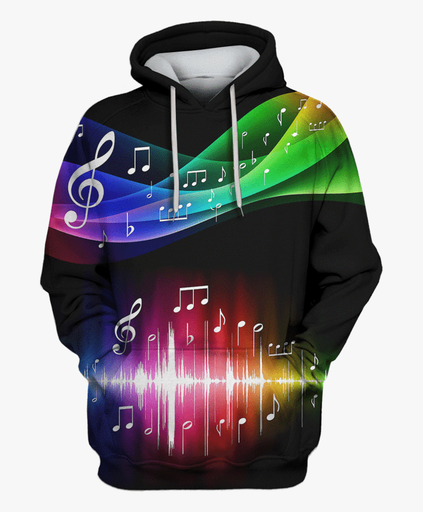 Music Note With Colors Custom T-shirt, HD Png Download, Free Download