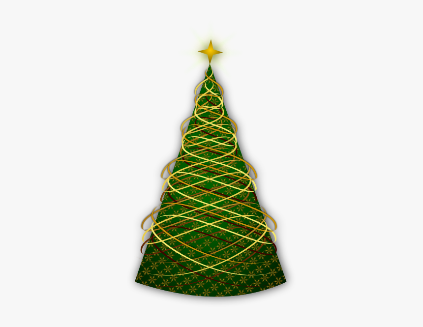 Clip Art Of Celebration Tree - New Year Tree Green Png, Transparent Png, Free Download