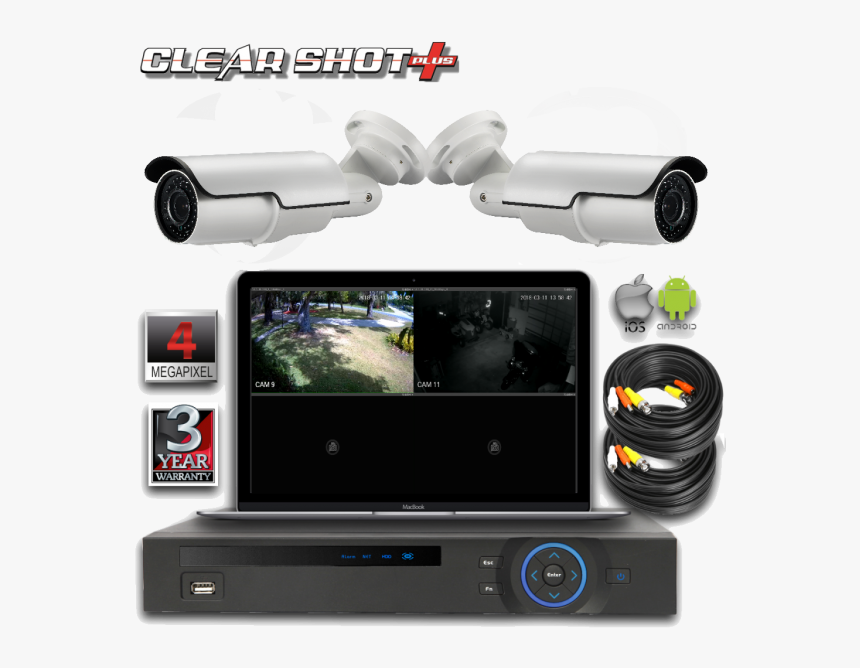 4-channel 4mp Dvr Surveillance System - Closed-circuit Television, HD Png Download, Free Download